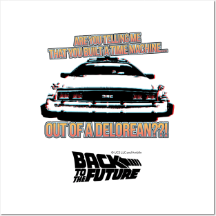 Delorean Back to the Future! Posters and Art